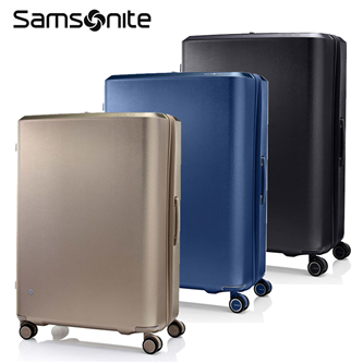 【EVOAZ QX0】30吋行李箱 拉絲光澤防盜拉鍊PC可擴充減震輪防撞角 Samsonite 新秀麗