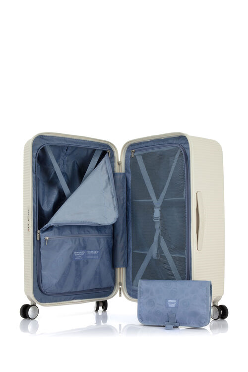 【CURIO AO8】27吋胖胖箱2/8箱體比例可折式疊隔板雙輪避震輪防盜拉鍊 美國旅行者AT