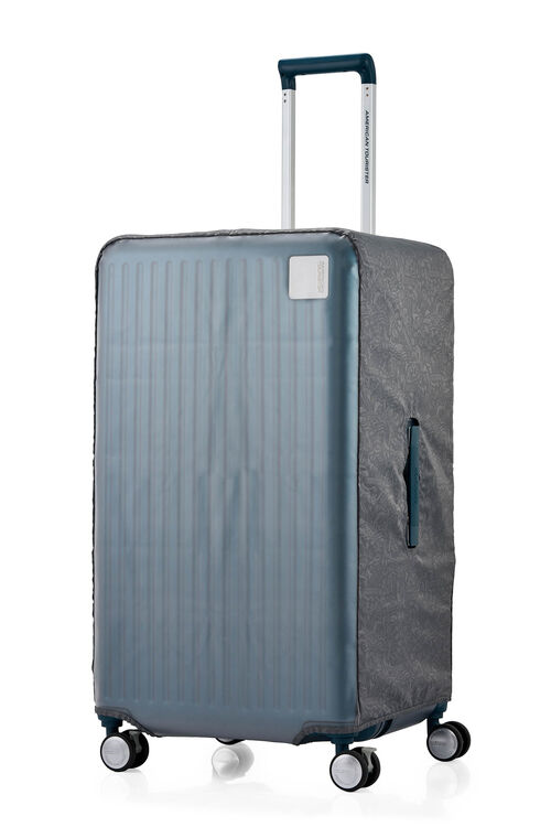 【LOCKATION QI9】2:8前開式/上掀式PC輕量煞車輪行李箱/胖胖箱 避震煞車輪 標準託運尺寸 附行李箱套與盥洗包 美國旅行者AT