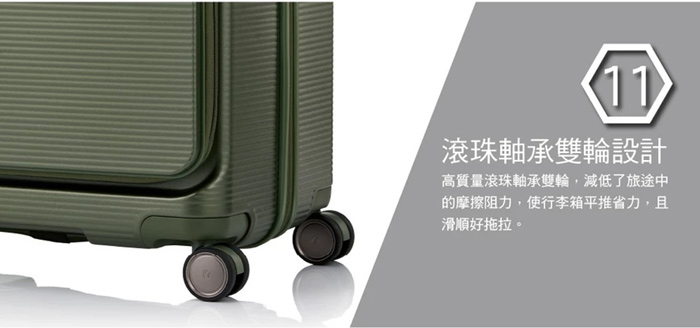 【FLATFORM UM0】20吋前開式筆電行李箱，可擴充輕量大容量抗震輪 Samsonite新秀麗 