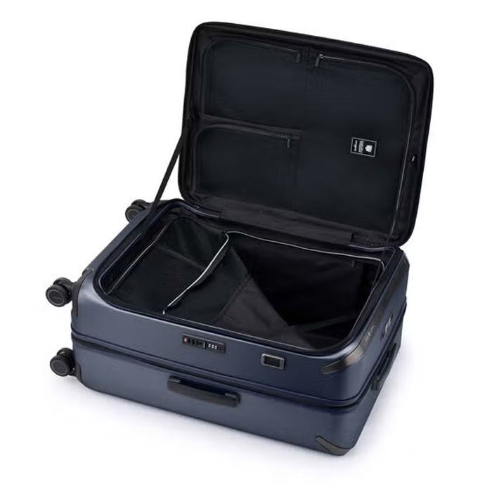 Samsonite 新秀麗【UNIMAX QO9】25吋託運箱 1/9上掀式PC硬殼抗菌減震剎車輪可擴充 重量5.4 kg，側邊客製化皮革烙印， 配有專屬打包收納袋 