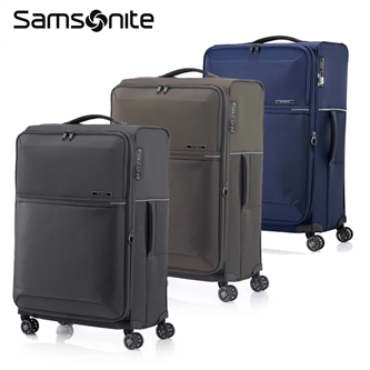 【73H HQ2】26吋布面行李箱 極輕2.55kg 防盜拉鍊 雙軌輪 可擴充大容量 前層口袋 Samsonite 新秀麗